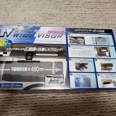 【値下げしました】★新品未使用★　UV対応車用バイザー　スライド...