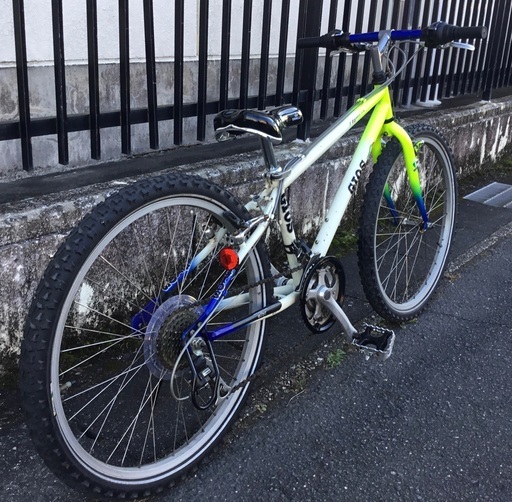 ◉GIOS・ジオス 24インチ・ジュニアMTB自転車 ○シマノ変速3×7段シフト・左右のシフト、グリップ、サドルなど 全て新品に交換