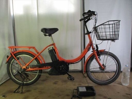 C354★整備済み　中古電動自転車★ヤマハ　PAS Babby【3人乗り対応　20インチ　オレンジ　8.7Ah】