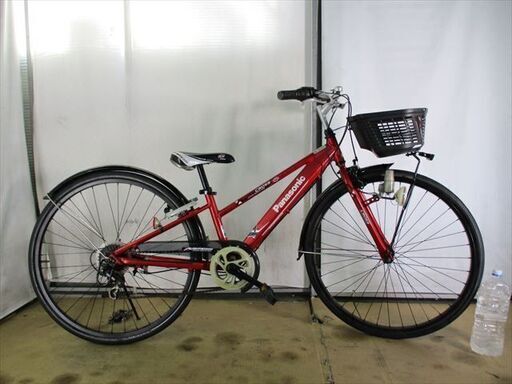 C356★13800円★整備済み 中古子供自転車 【パナソニック　ライトクロス　アルミ　26インチ　赤 】 C356☆13800円☆整備済み 中古子供自転車 【パナソニック ライトクロス
