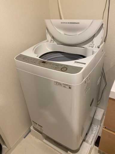 【決まりました】シャープ　縦型洗濯機　2019年製「値下げしました」