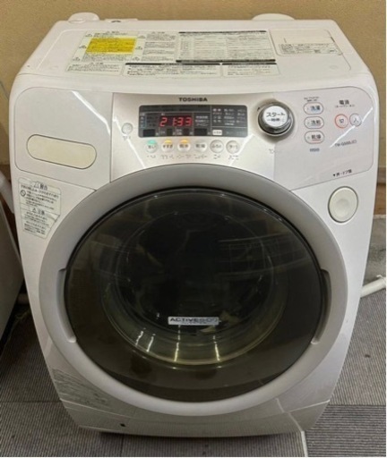 美品 TOSHIBA 東芝 ドラム式洗濯機 TW-G500L 付属品付き 動作品