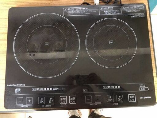 ⑦【鹿児島市リサイクルショップスターズ吉野店】【中古】新入荷 IHクッキングヒーター EIH1470-Ｈ アイリスオーヤマ 黒 ブラック 2014年製