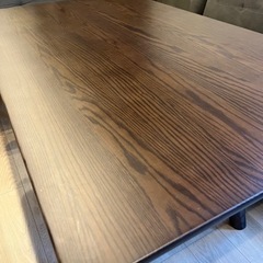 【値下げ交渉OK 11/25処分予定】浜本工芸　リビングソファダイニング3点セット　美品