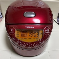 東芝　RC-6XM レッド　炊飯器