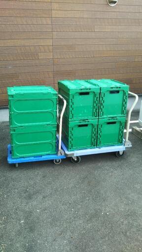 折りたたみ台車　300kg最大荷重　ストッパー付き