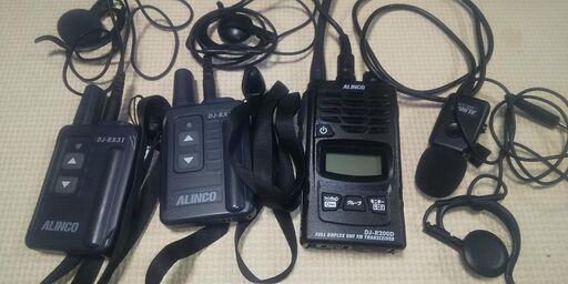 アルインコ　省電力トランシーバー　DJ-RX31　2個　DJ-R200D　中古　動作確認済みです。