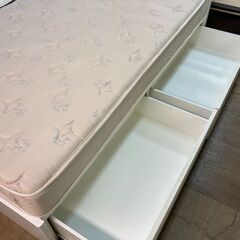 愛品館市原店】ニトリ｜引き出し付セミダブルベッド