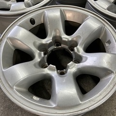 16インチ　8J +10 6穴　pcd139.7 日産　サファリ　純正　アルミ　ホイール