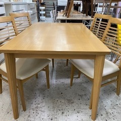 【愛品館 江戸川店】ニトリ ダイニングテーブル5点セット ID:152-008400-007 