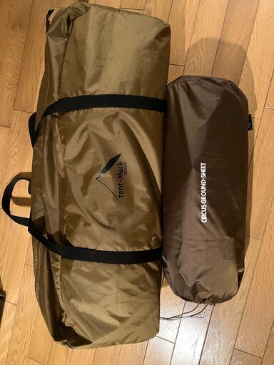 DOD ワンポールテント　ベージュ　8人用　グランドシート　サーカス Amazon.co.jp: DOD(ディーオーディー) ワンポールテントL 8人用