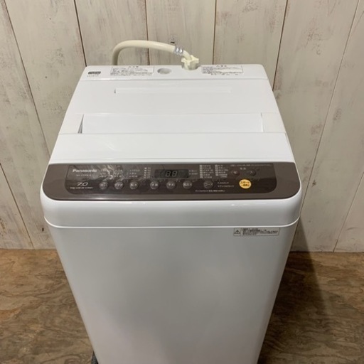 11/26 販売済IS 2019年製 Panasonic 全自動電気洗濯機 NA-F70PB12 ホワイト 7.0kg 洗濯機 パナソニック 菊倉TK