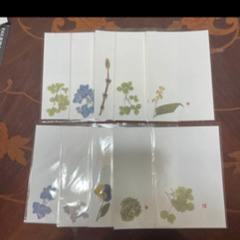 日本の和紙　押し花のポストカード３０枚　押し花全部違います。