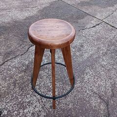 木製座面 カウンターチェア スツール『中古美品』
