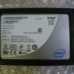 Intel製 80GB MLC SSD SSDSA2M080G2GC