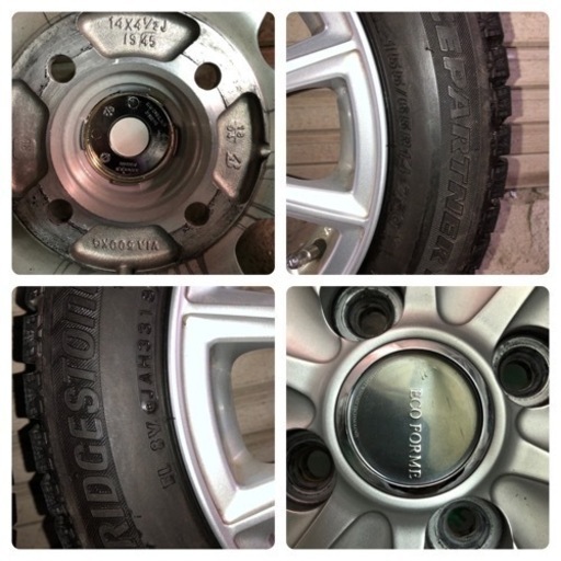 155/65R14 MK53Sスペーシア　スタッドレスホイール