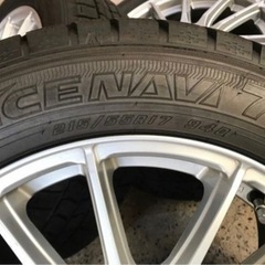 スタッドレス　17インチ　分割払可能2017年製グッドイヤー アイスナビ7 215/55R17  ７J+38 5/114.3 エスティマ、アルファード