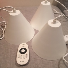 【ネット決済】ペンダントライト&LED電球セット　ダクトレール　白