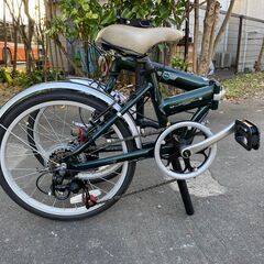 軽量折りたたみ自転車 MINI 20インチ グリーン