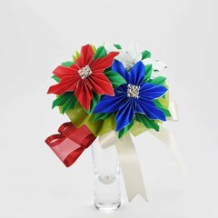 お花の折り紙ブーケ教室♥花ORIGAMIぶーけ♥ポインセチアの折り紙ブーケ − 愛知県