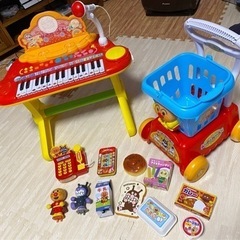 アンパンマン　おもちゃセット　ピアノ　ショッピングカート