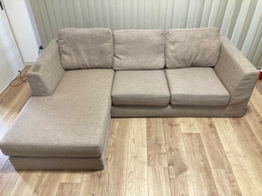 3人掛けソファ 布張りタイプ (サザーラ GY) ニトリ（NITORI） ソファー ソファ 3人掛け 布張りソファ(サザーラ GY