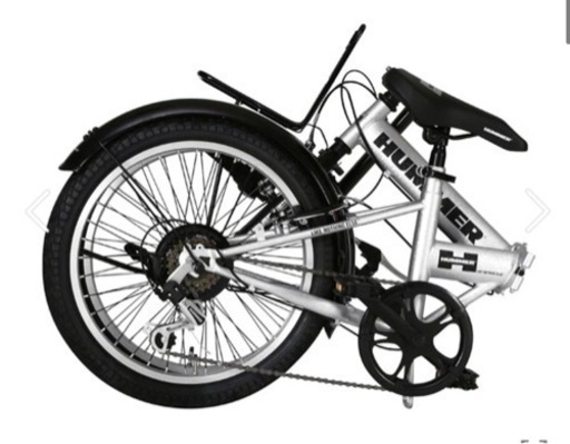 (12/10まで)ハマー HUMMER 折りたたみ自転車 カゴ付き 2