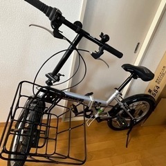 (12/10まで)ハマー　HUMMER 折りたたみ自転車　カゴ付き