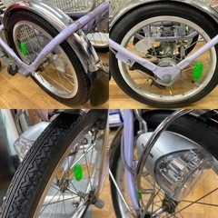 I454 ☆ Panasonic 電動アシスト自転車 3輪車 かろやかライフEB 内装3