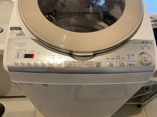 シャープ  洗濯乾燥機　8kg  SHARP  ES-TX8B-N − 愛知県
