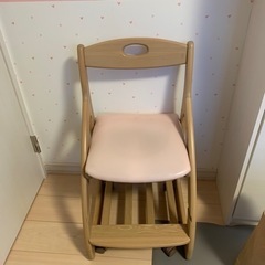 ヒカリサンデスク　学習机の椅子　美品　ピンク