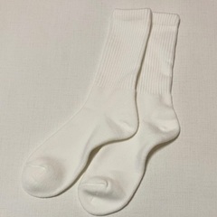 無料　靴下　２５〜２７センチ　ホワイト　新品