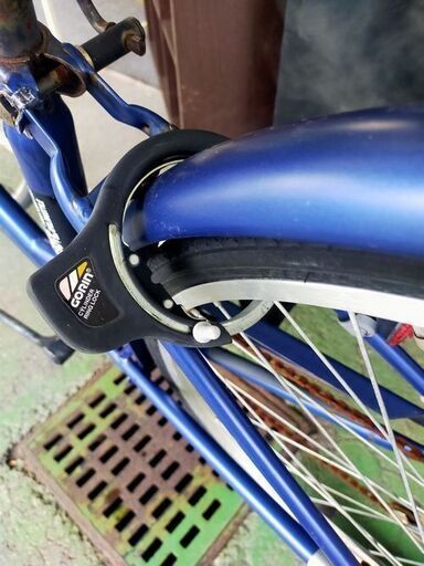 【リサイクルストアスターズ鹿大店】6段変速　２７インチ　自転車　シティサイクル　ブルー リサイクルストアスターズ鹿大店】6段変速 27インチ 自転車 シティ