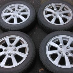 ダイハツ純正 アルミホイール + スタッドレスタイヤ 11800円⭐155/65R14 14×4.5J +45⭐78