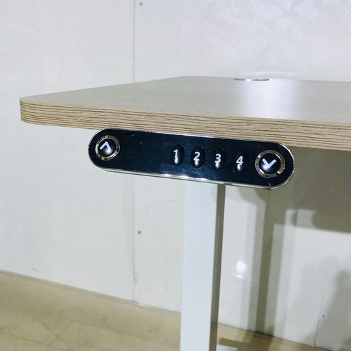 山口)下松市より　電動昇降デスク　MX-1000　幅110×奥59.5×高さ75.5cm(121.5)　BIZJM06H