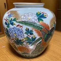 12 仮予約済:キャンセル待ち品 花瓶 鳥柄 九谷焼 500円