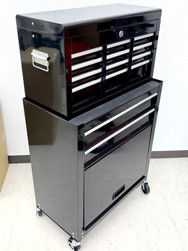 藤原産業 E-Value ETR108 チェスト&キャビネット ブラック 工具入れ DIY 藤原産業 E-Value ETR108 チェスト&キャビネット ブラック 工具入れ DIY