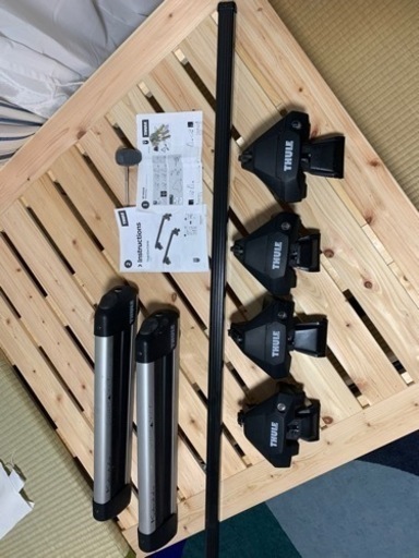 値下げしました(20％オフ) THULEキャリアセット Kit145029,squareBar