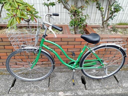 (chariyoshy)27インチ自転車　メタリックグリーン