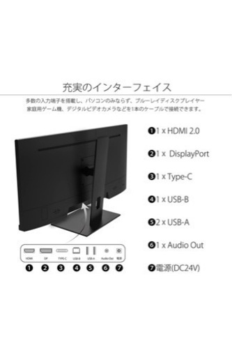 japannext ワイドモニター 29インチ type-c給電可能