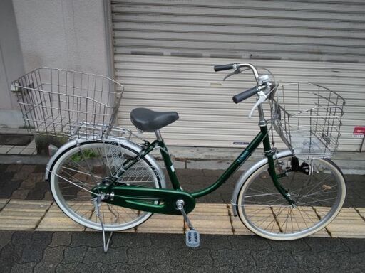 [LUNGES] 24吋ファミリーサイクル 変速なし/グリーン