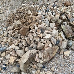 いろんなサイズの石たち