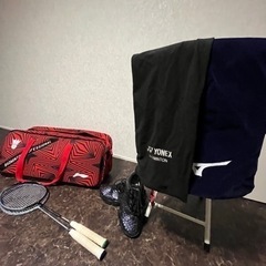 バドミントンセット　ラケットと靴もつけます。