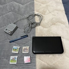 お取引中　3DS LL  ブラック　美品　カセット付き