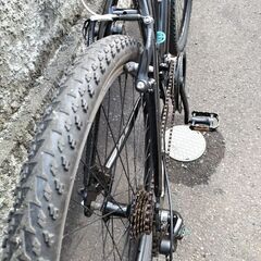 売約済みです。【札幌市内石狩市役所ぐらい配達無料】【防犯登録料込】中古車　ＨＥＡＤ　ＡＣＩＤ　グリップ新品　26インチ　3x7段切り替え　ブラック