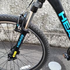 売約済みです。【札幌市内石狩市役所ぐらい配達無料】【防犯登録料込】中古車　ＨＥＡＤ　ＡＣＩＤ　グリップ新品　26インチ　3x7段切り替え　ブラック