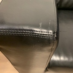 受渡者様決定】✨定価¥69900-IKEA イケア KLIPPAN ブラック レザー肘付き 2
