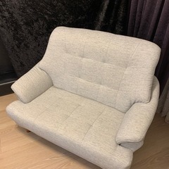 【ご購入者様決定】✨ほぼ新品！定価¥49800-NOCE ソファ2人掛け（ライトグレー）