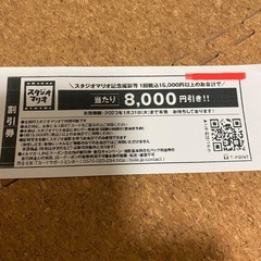 スタジオマリオ　8000円割引券