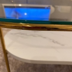 Franc franc レガート コーヒー テーブル Sサイズ 大理石 ゴールド